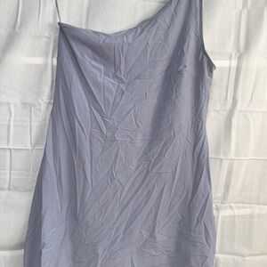 Abercrombie & Fitch One Shoulder Gray Dress